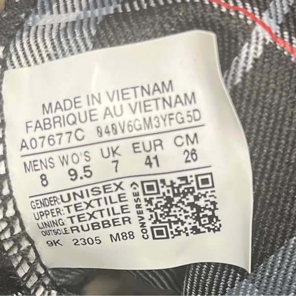 Converse Run Star Hike Platform Sneakers 9.5 Black Canvas Chuck Taylor Shoes​ - Picture 9 of 10